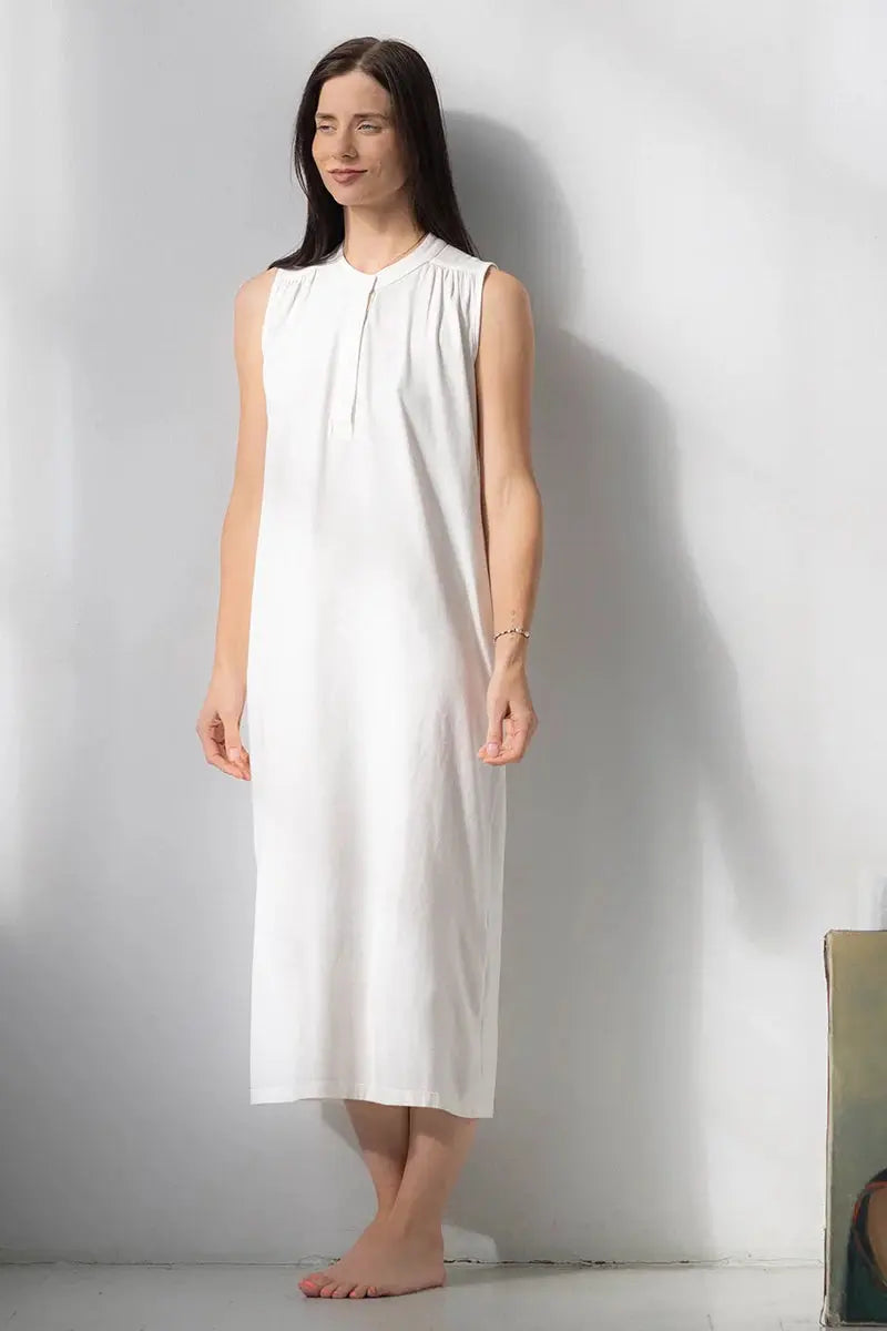 Aisha Relaxed Sleeveless Sleep Tunic – Maxi Salua Lingerie