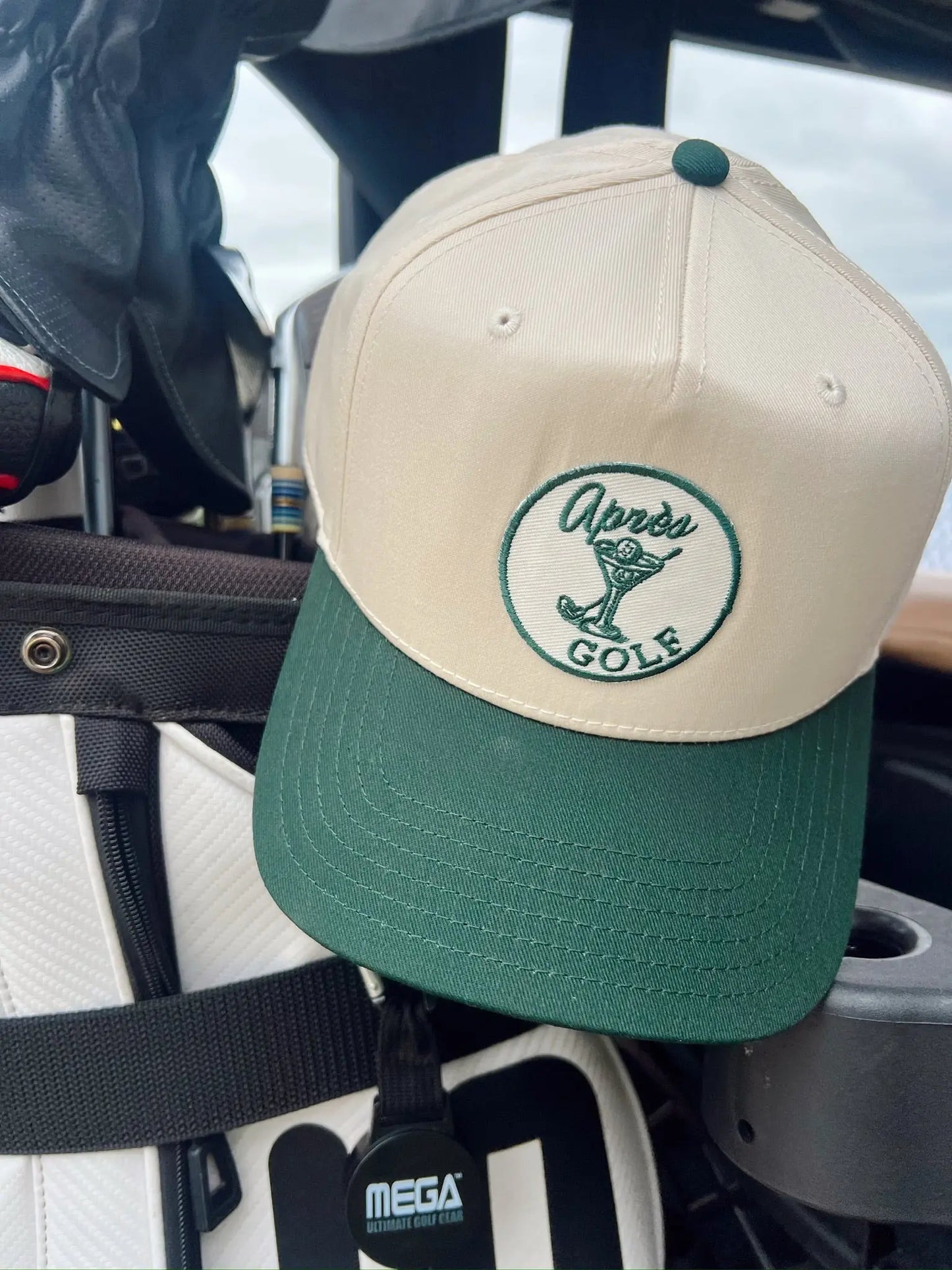 Apres Golf - Green Vintage Trucker Hat KenzKustomz