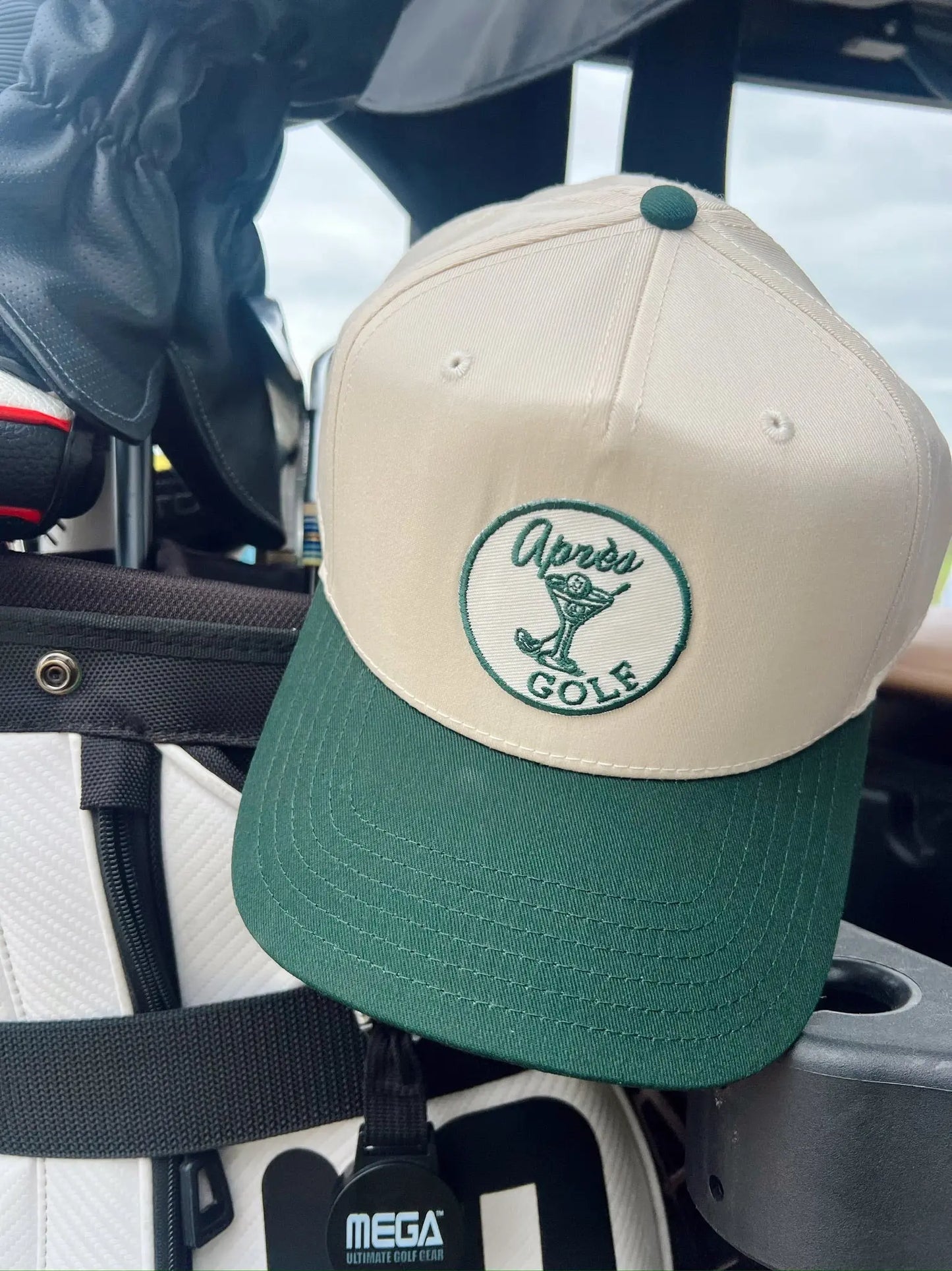 Apres Golf - Green Vintage Trucker Hat KenzKustomz