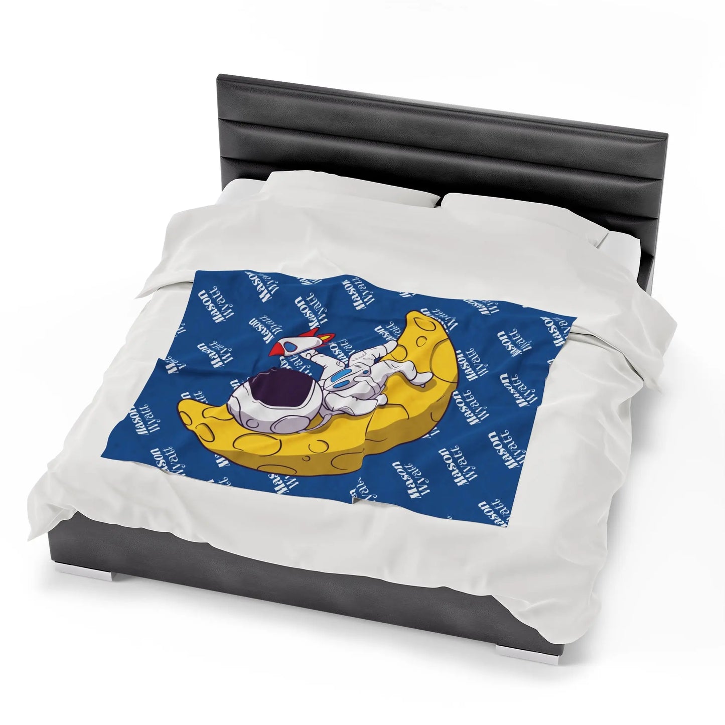 Astronaut in Space Personalized Baby Kids Blanket Latchkey