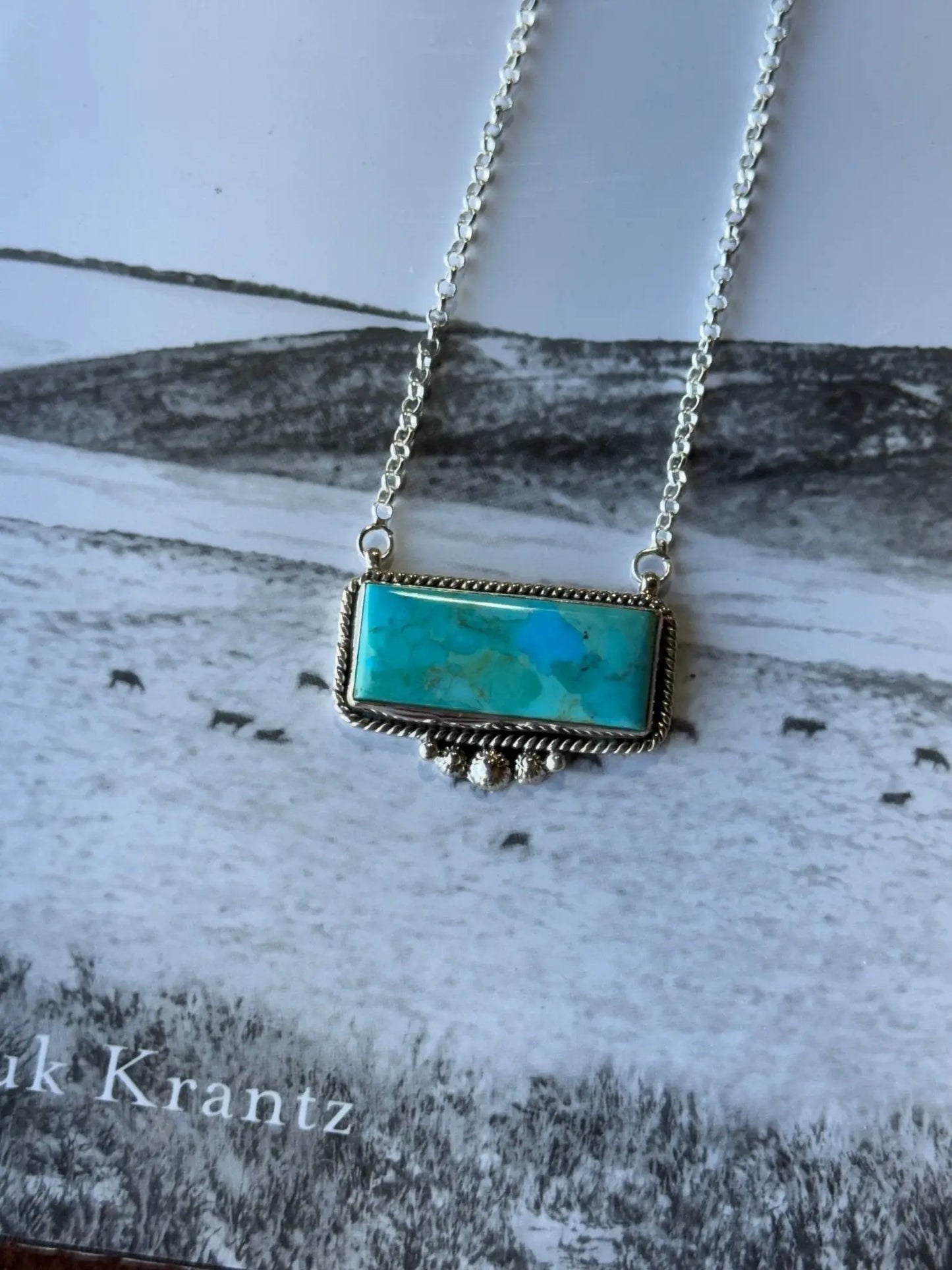 Authentic Western Turquoise Bar Necklace Wild Junkie