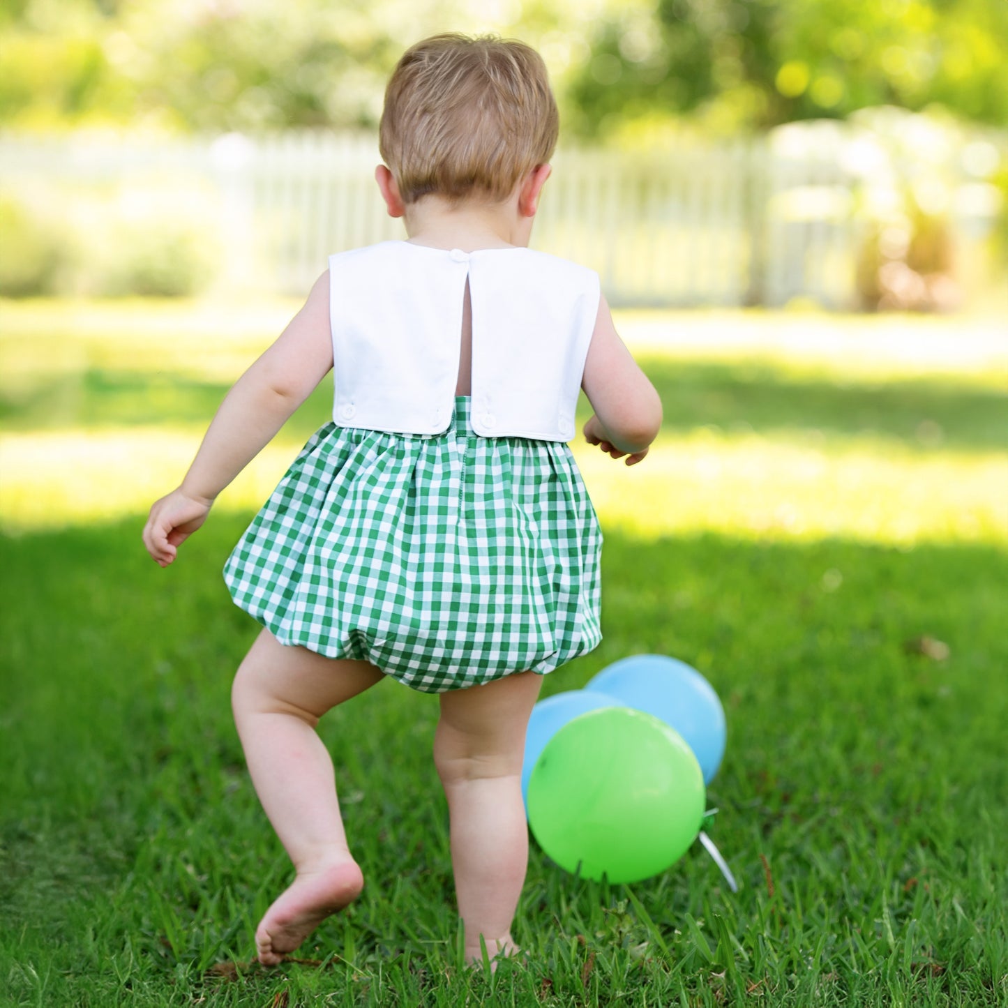 Hole-In-One First Birthday Boys Reversible Golf Bubble - Latchkey