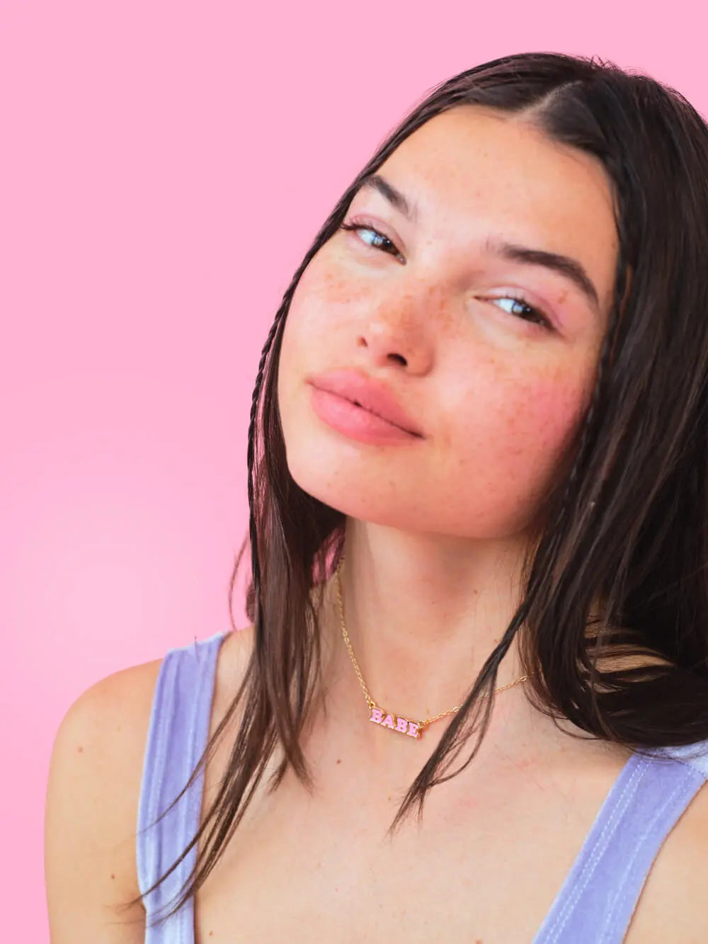 Babe to Be Pack - 4 enamel necklaces xo, Fetti