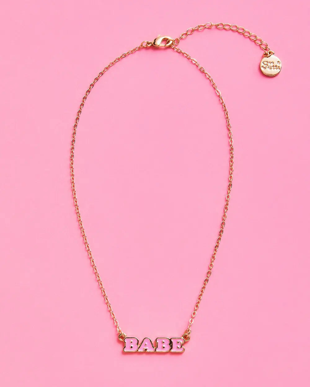 Babe to Be Pack - 4 enamel necklaces xo, Fetti