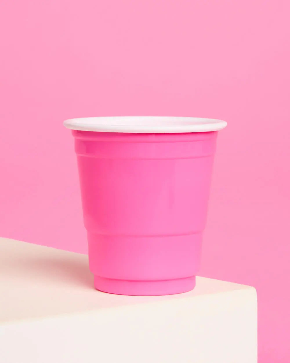 Baby Pink Shot Glasses - 50 plastic shot glasses xo, Fetti