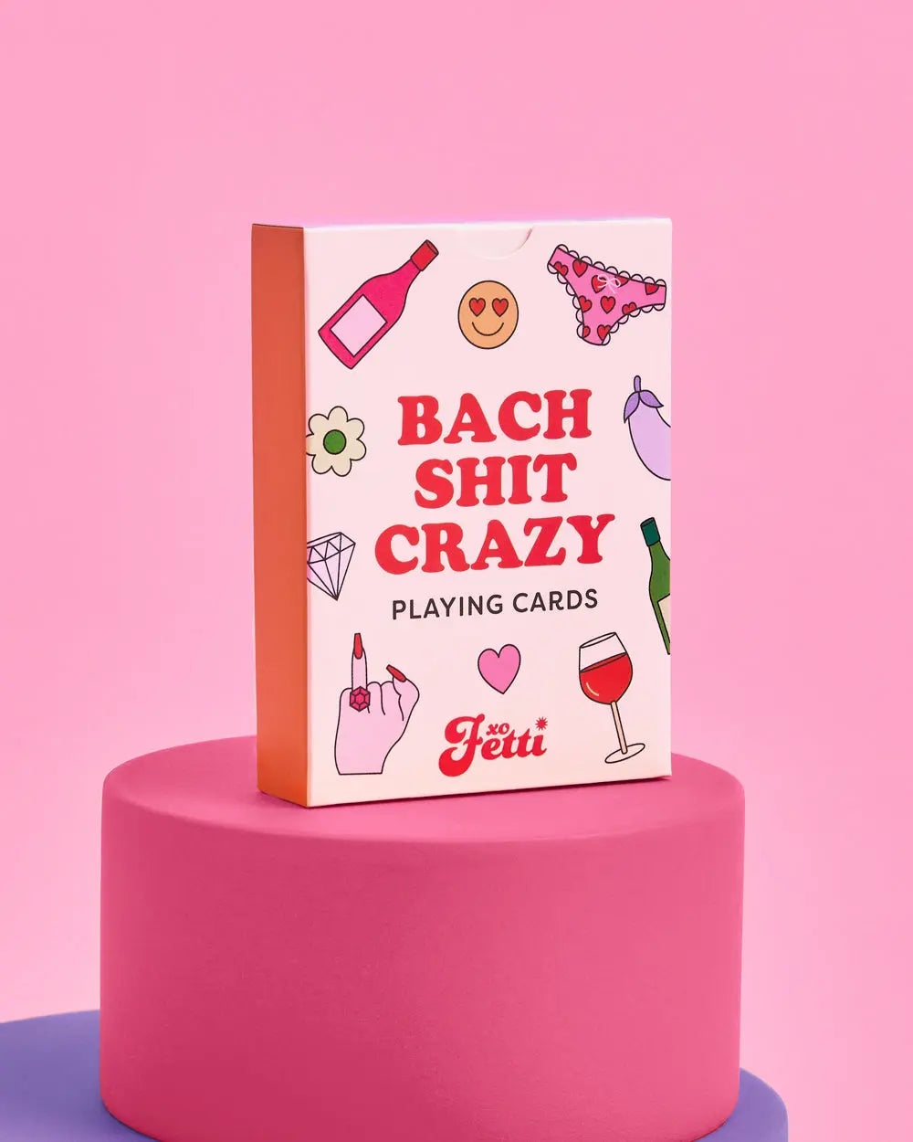 Bach Shit Crazy Cards - 52 pk playing cards xo, Fetti