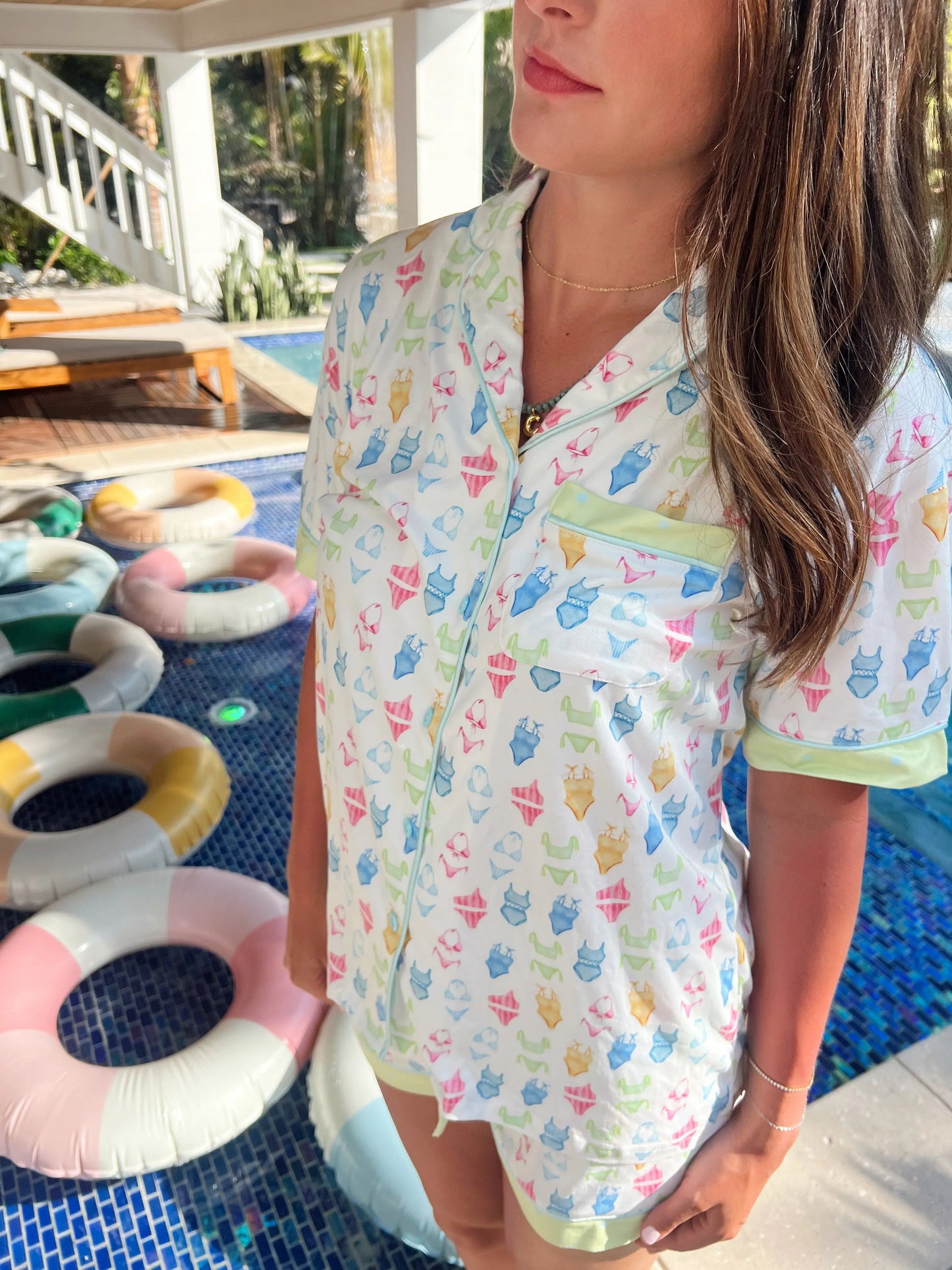 Bikinis - Short Sleeve Pajama Set KenzKustomz