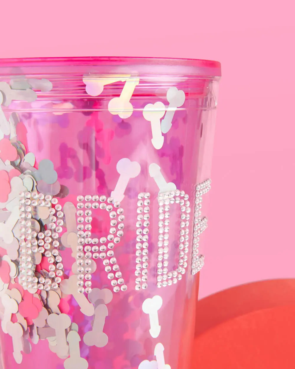 Bling Ring Pen*s Cup - bedazzled cup xo, Fetti