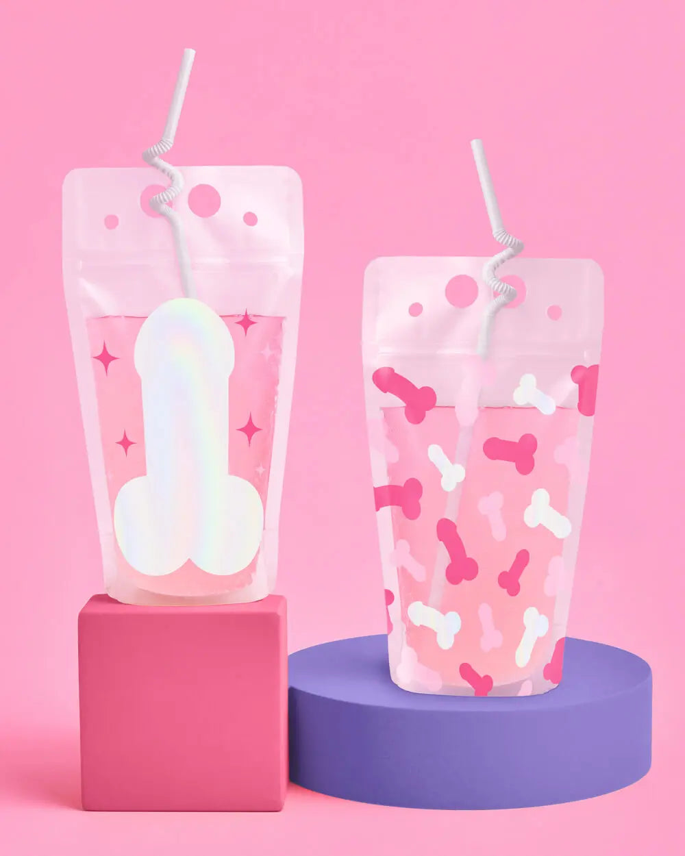Bling Ring Pen*s Pack - sippers + straws xo, Fetti