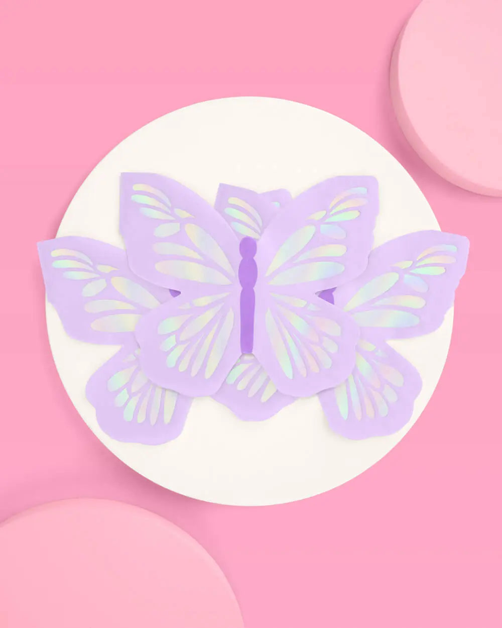 Butterfly Napkins - 25 foil napkins xo, Fetti
