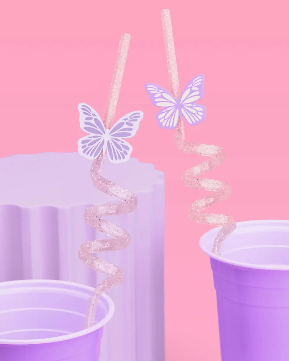 Butterfly Straws - 16 reusable straws xo, Fetti
