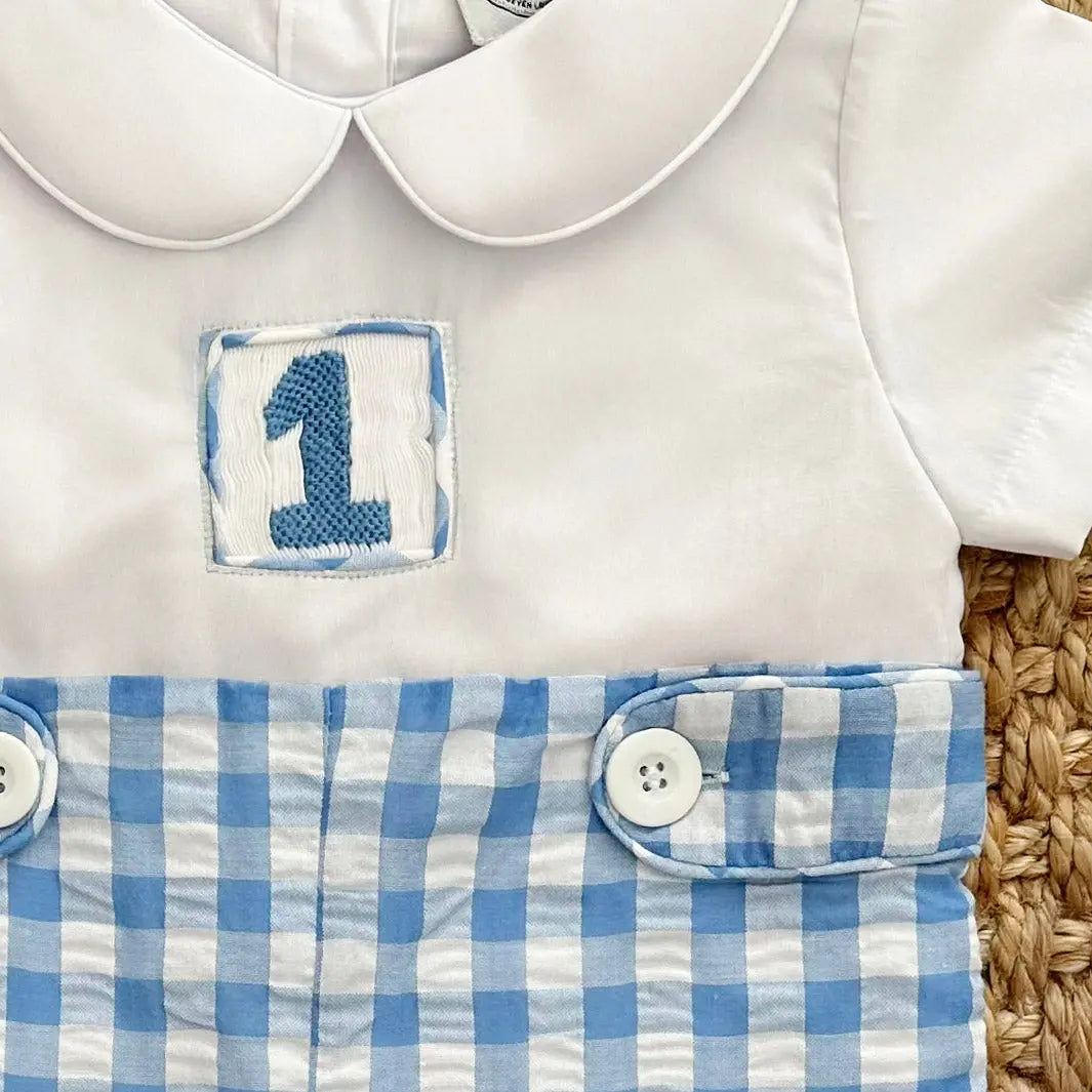 COLLARED FIRST BIRTHDAY JON JON - Latchkey