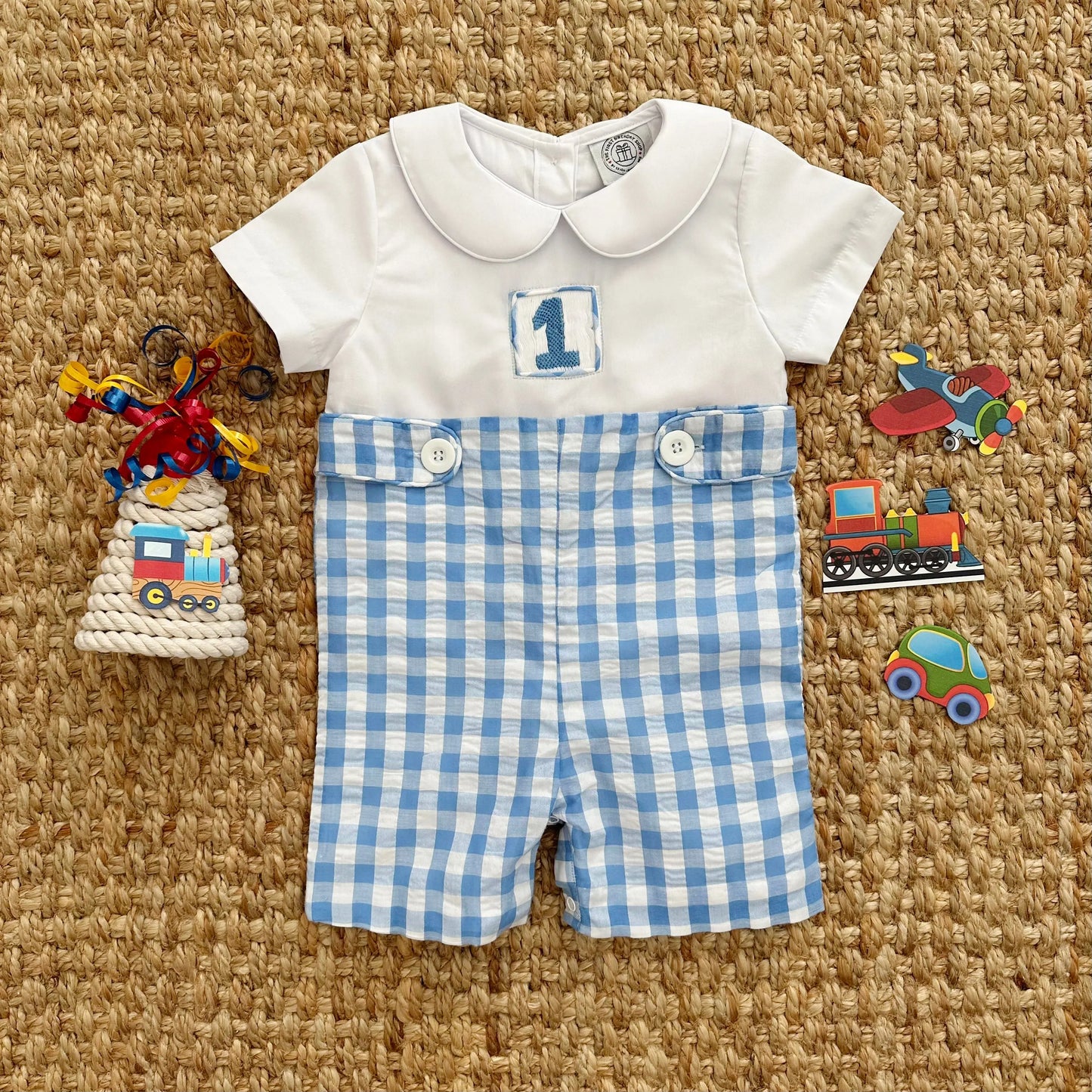 COLLARED FIRST BIRTHDAY JON JON - Latchkey