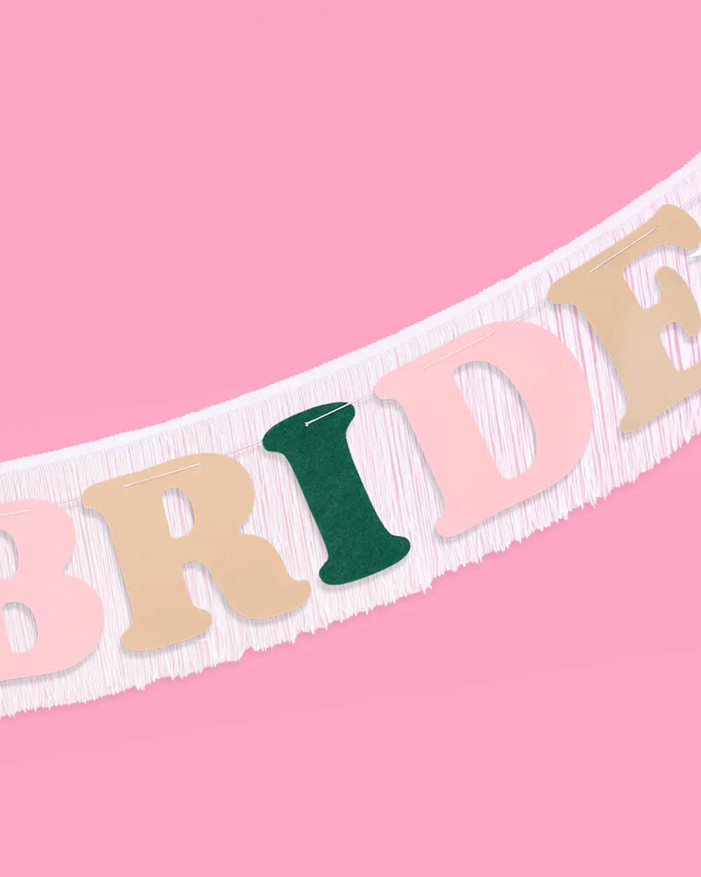 Camp Bride Banner - two piece banner xo, Fetti