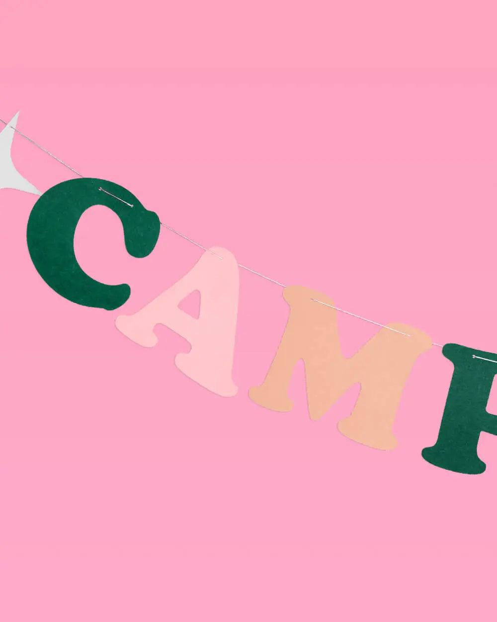 Camp Bride Banner - two piece banner xo, Fetti