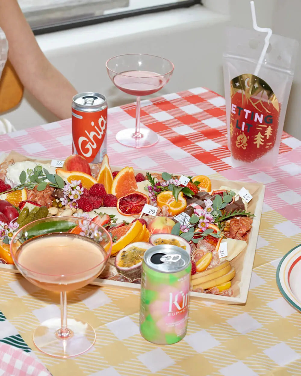 Camp Bride Tablecloth - washable table cover xo, Fetti