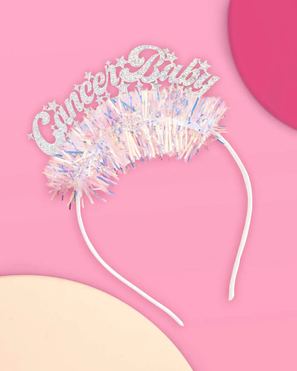 Cancer Baby Headband - fringe headband xo, Fetti