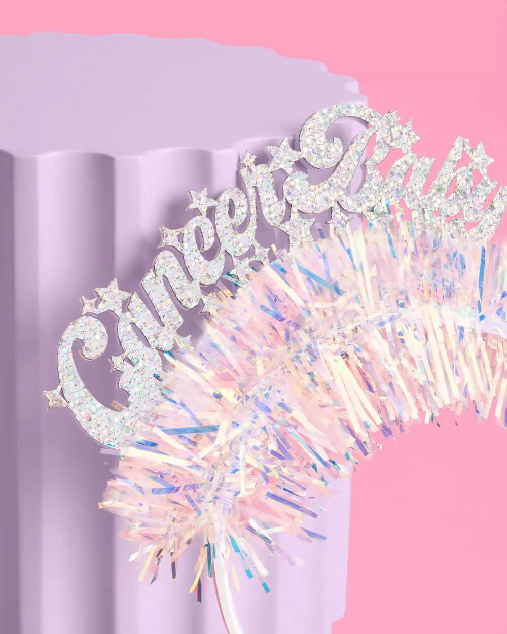 Cancer Baby Headband - fringe headband xo, Fetti