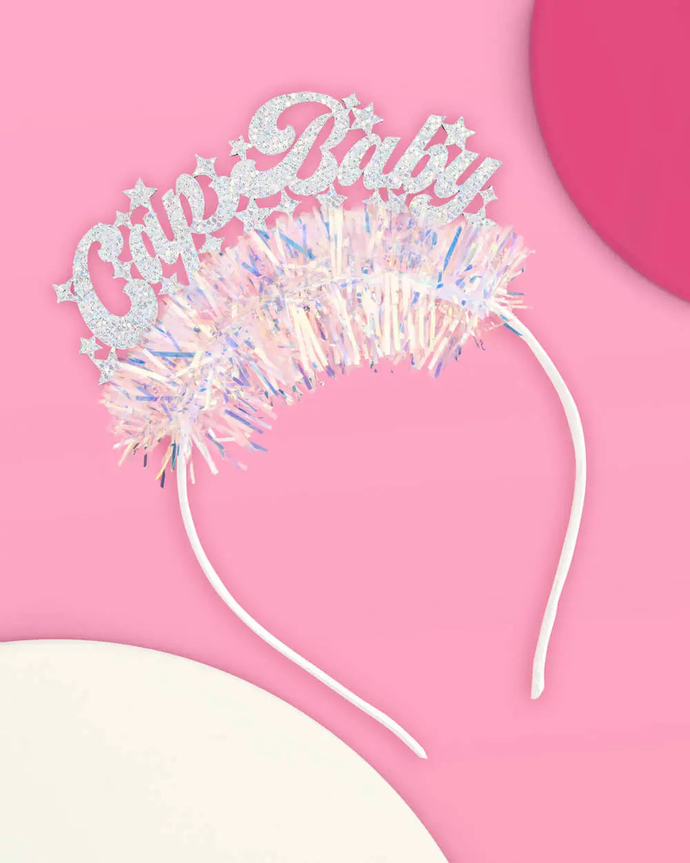 Cap Baby Headband - fringe headband xo, Fetti