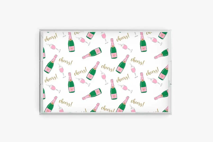 Champagne Acrylic Serving Tray CB Studio