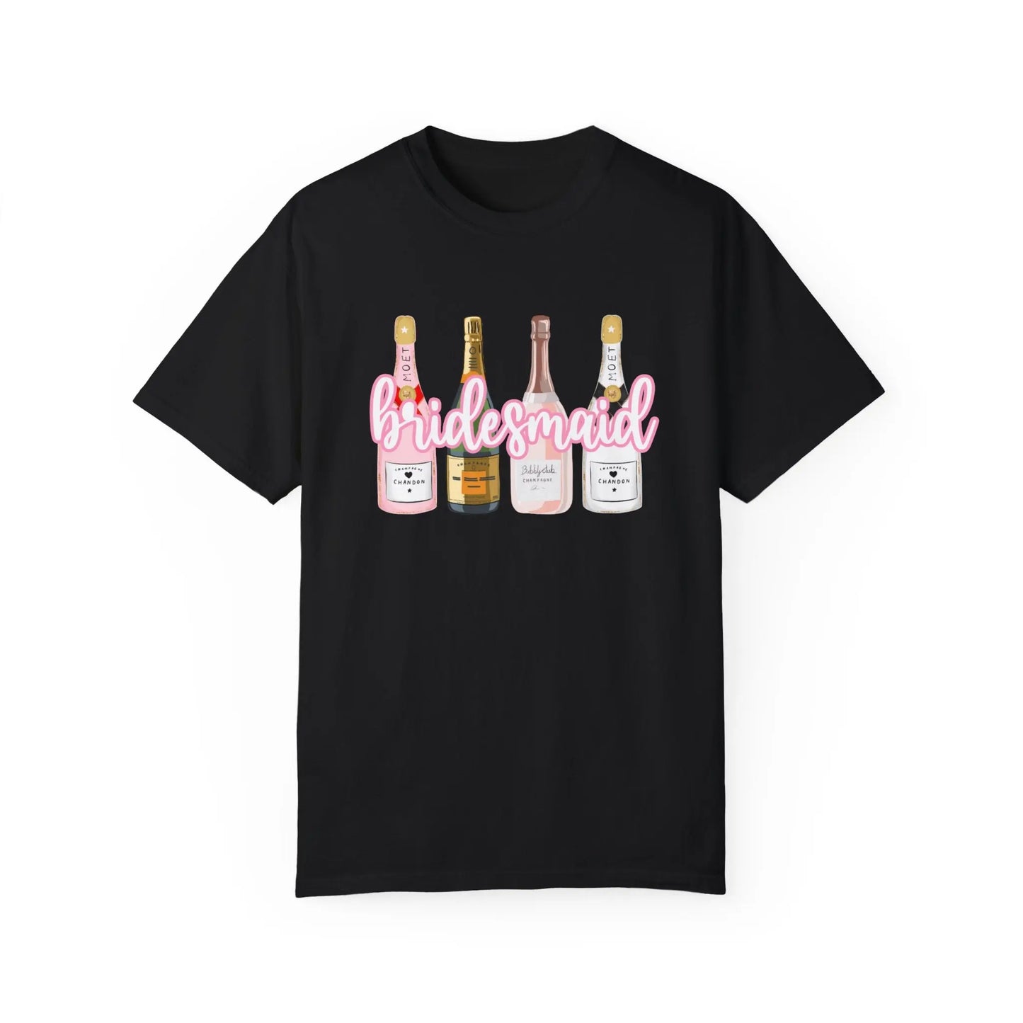 Champagne Dreams Bridal Collection - Bridesmaid Crewneck T-Shirt Printify