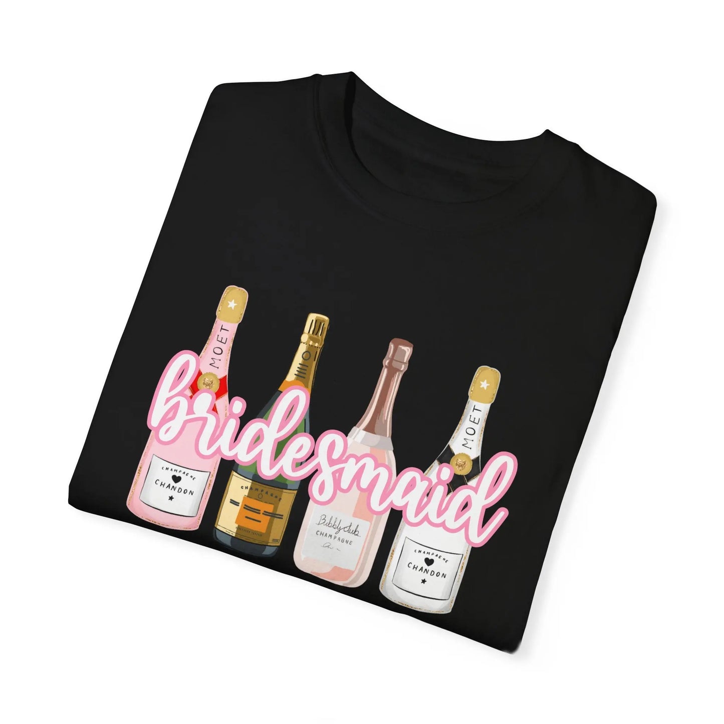 Champagne Dreams Bridal Collection - Bridesmaid Crewneck T-Shirt Printify
