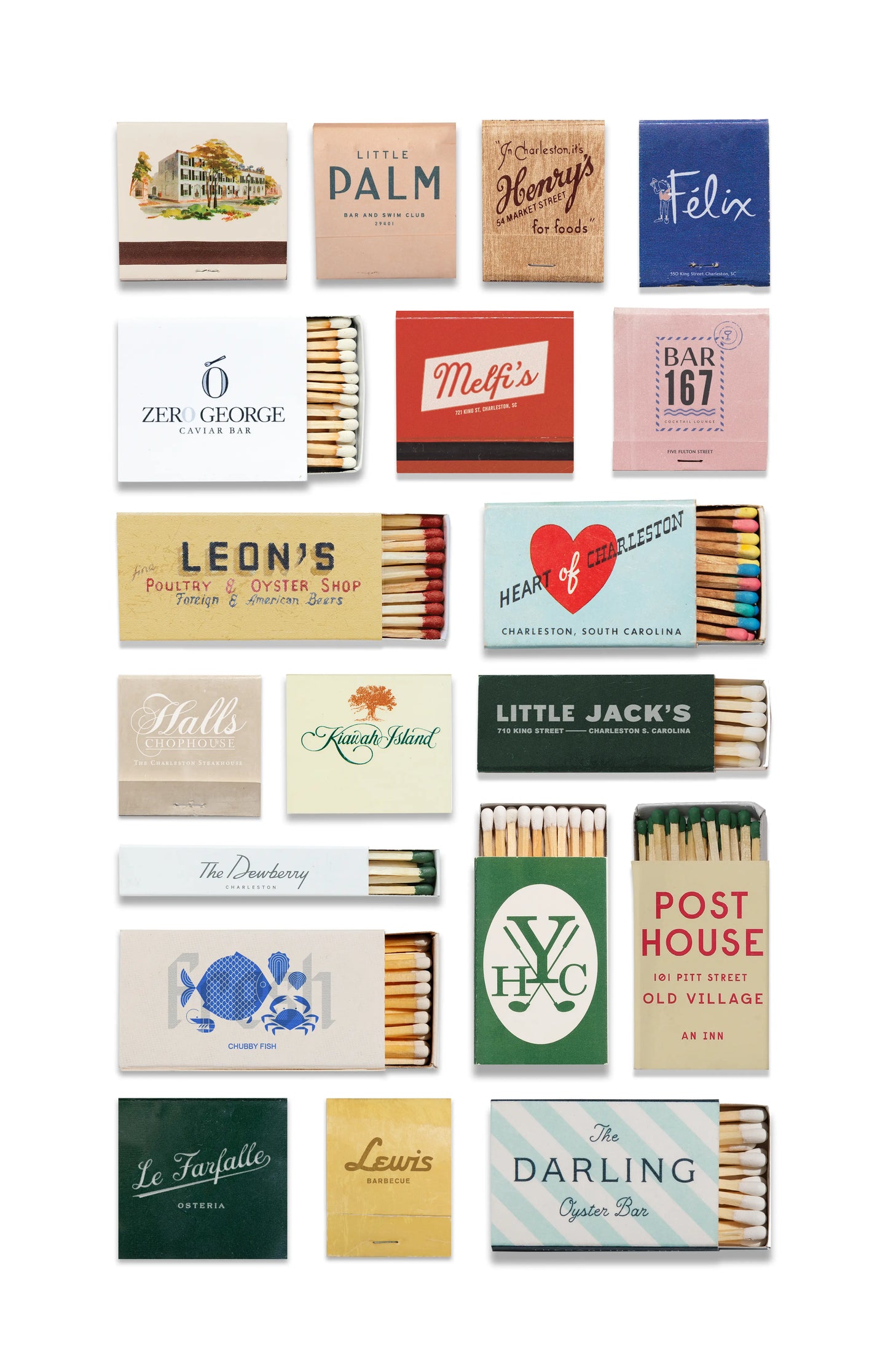 Charleston Collage Poster Match South Shop