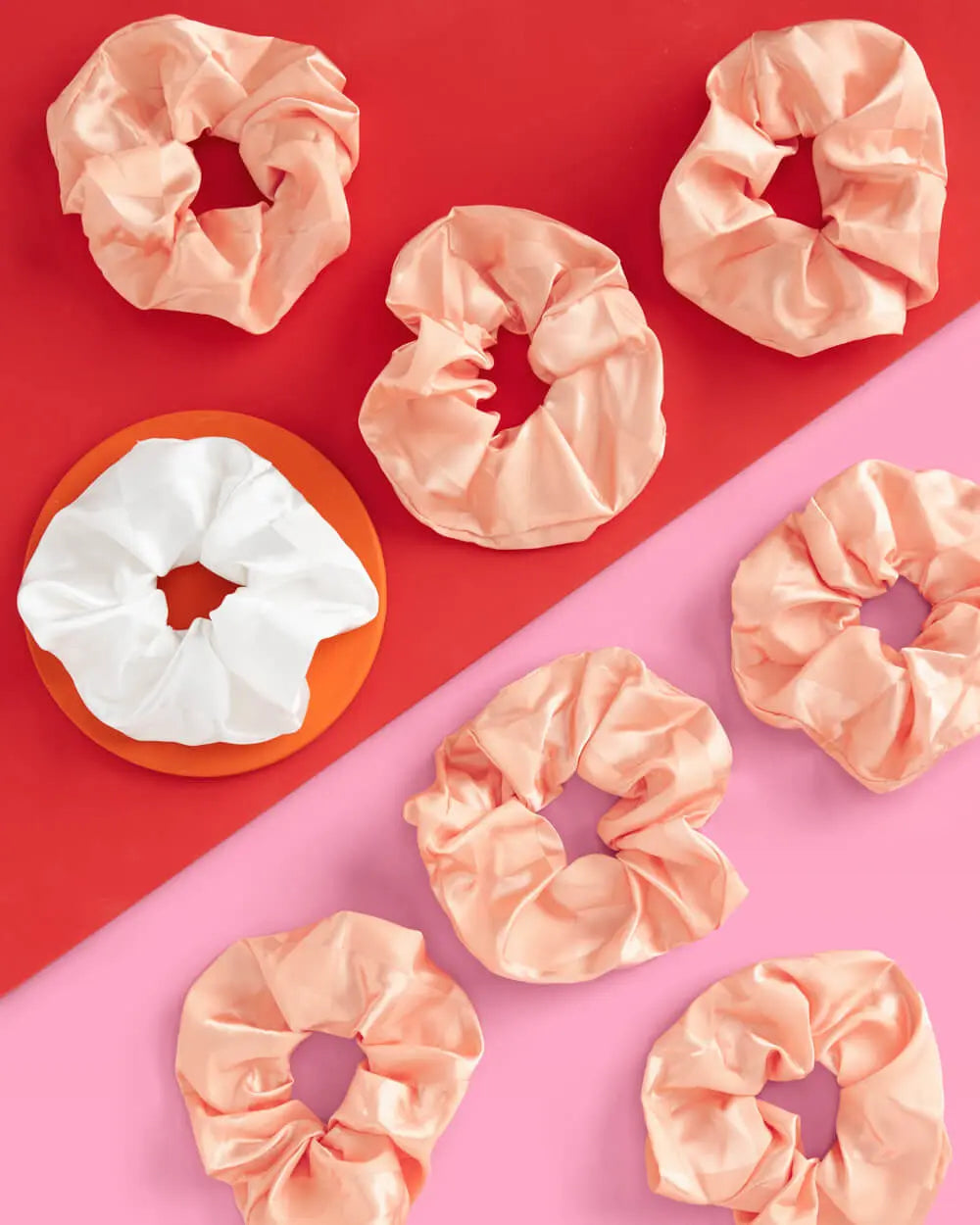 Checked Out Scrunchies - 6 silk scrunchies xo, Fetti