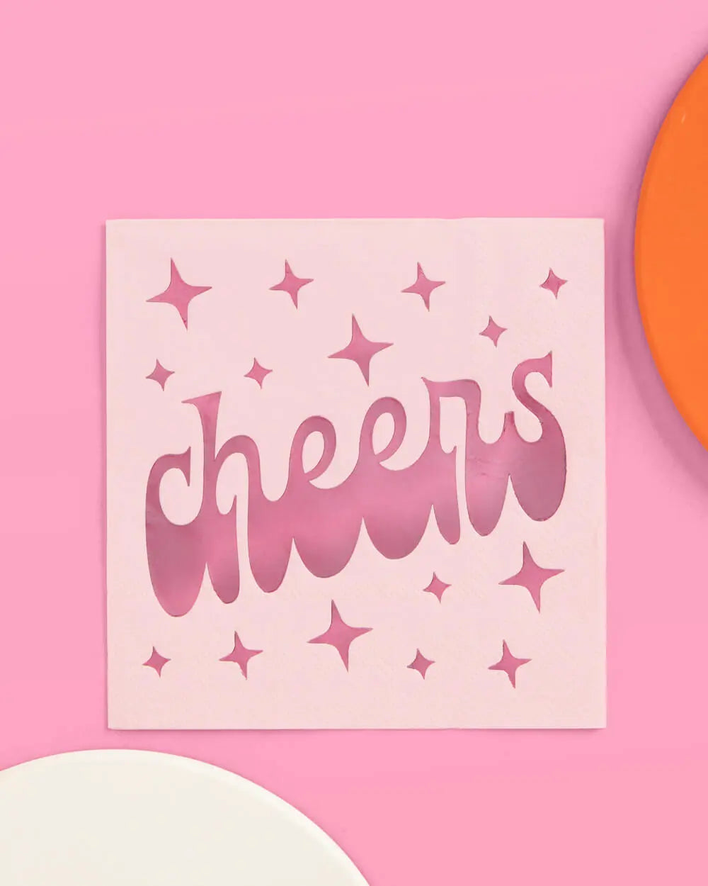 Cheers Napkins - 50 foil napkins xo, Fetti