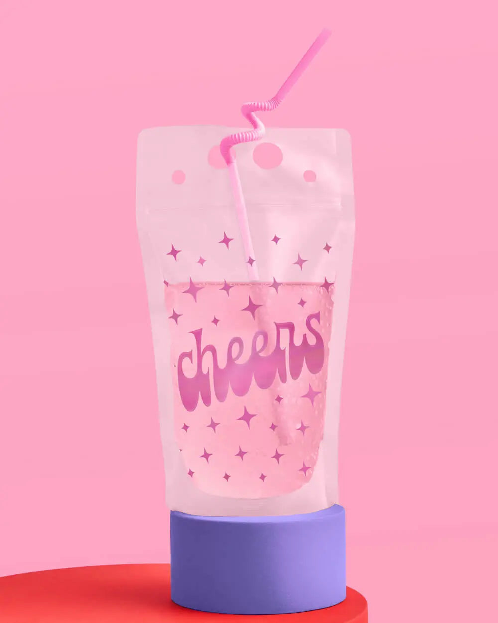Cheers Sippers - 16 drink pouches xo, Fetti