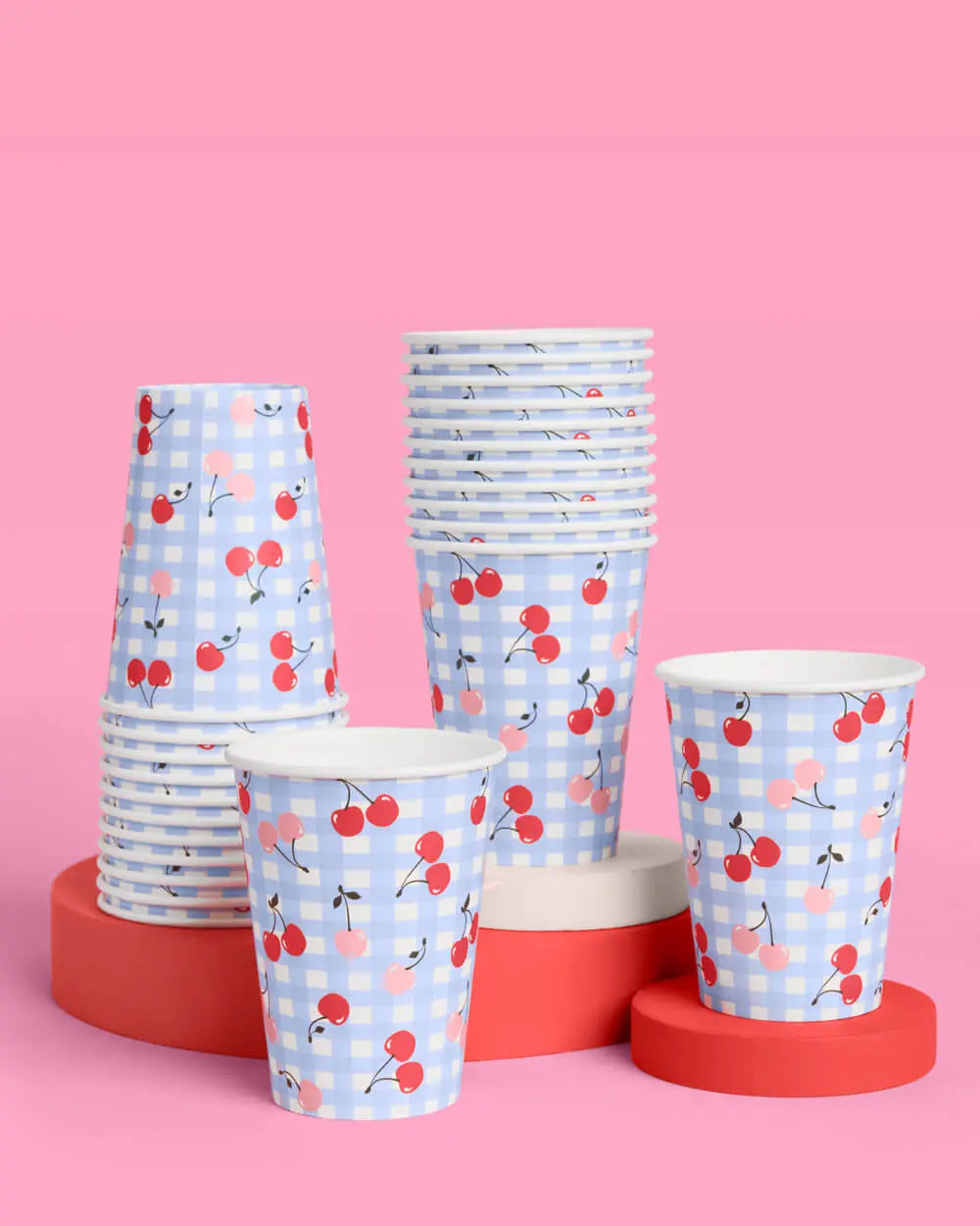 Cherry Cups - 24 paper cups xo, Fetti
