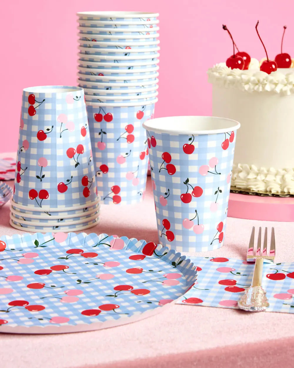 Cherry Cups - 24 paper cups xo, Fetti