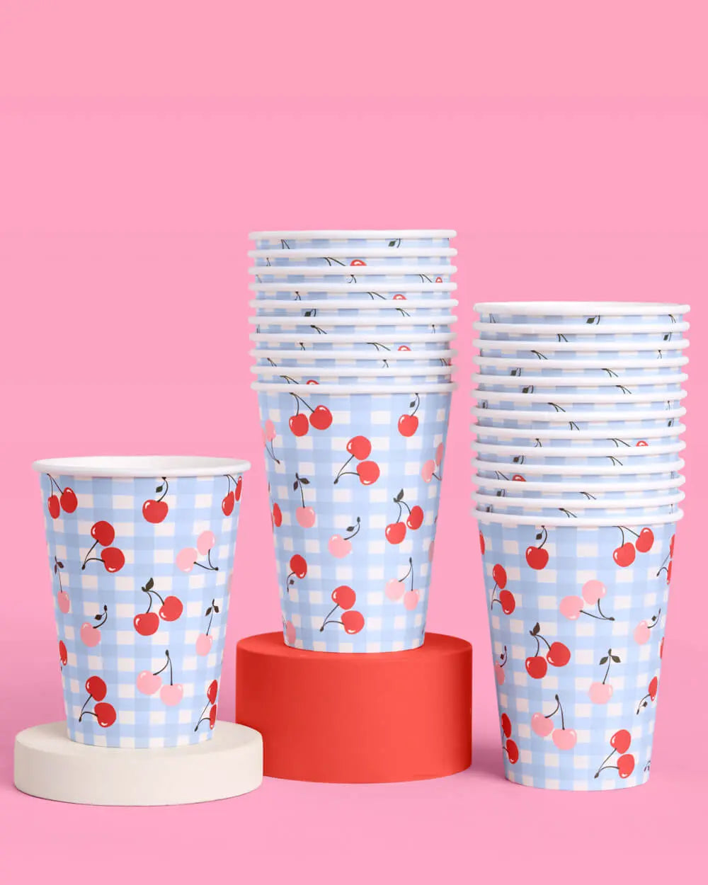 Cherry Cups - 24 paper cups xo, Fetti