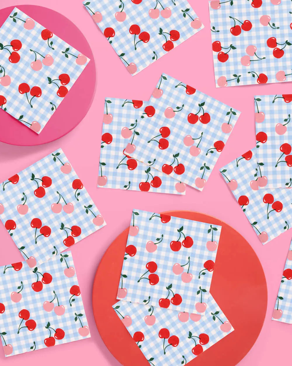 Cherry Napkins - 25 paper napkins xo, Fetti