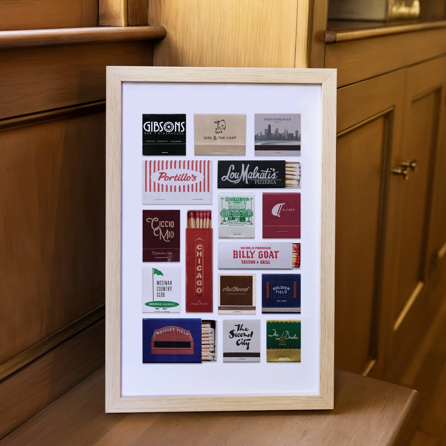 Chicago Collage Poster Match South Shop