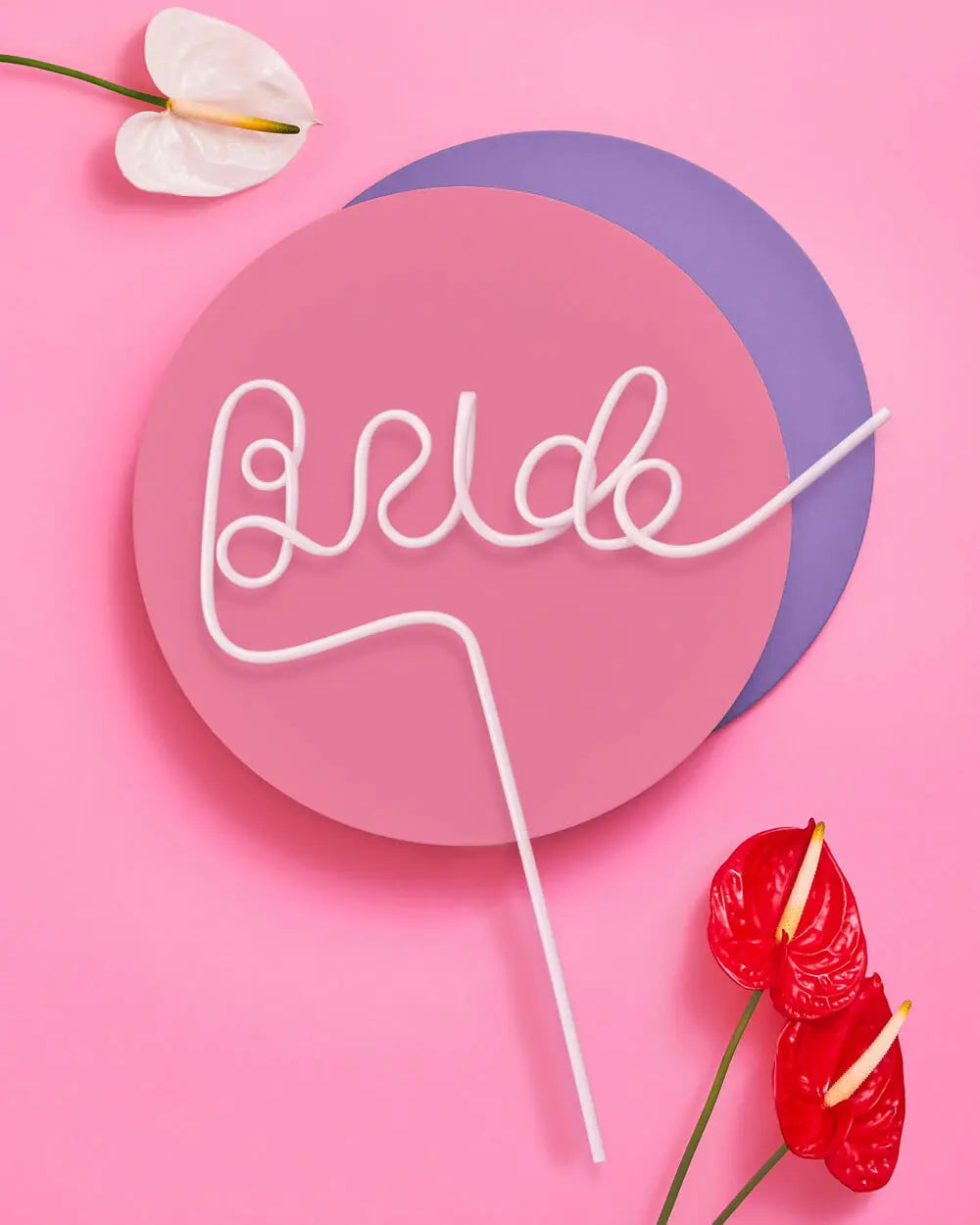 Classic Bride Straw - XL white Bride straw xo, Fetti