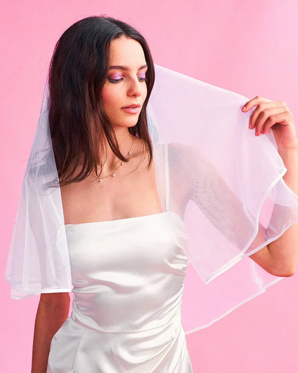 Classic Bride Veil - double layered bridal veil xo, Fetti