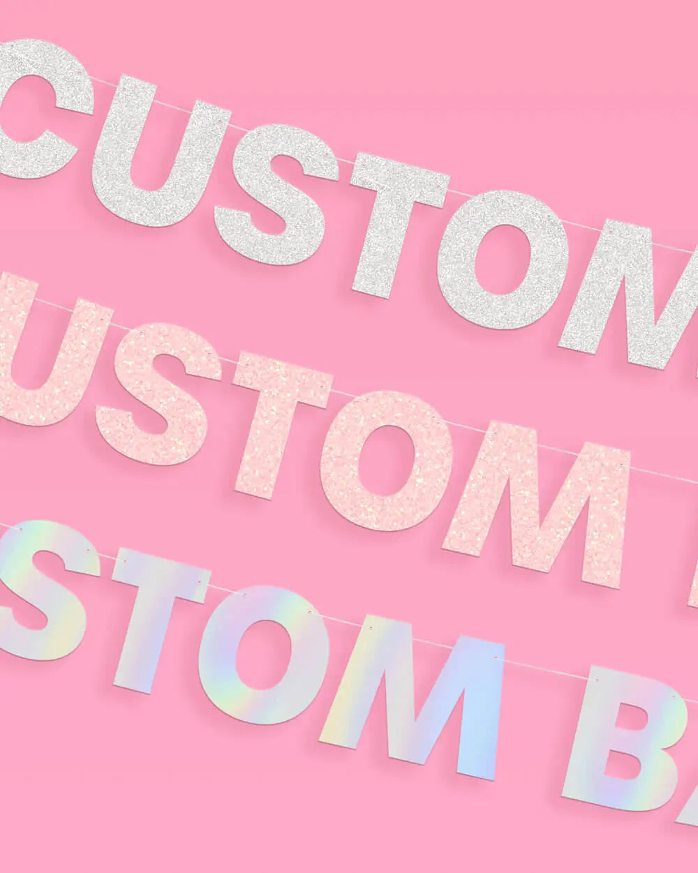 Classic Custom Banner - customizable banner xo, Fetti