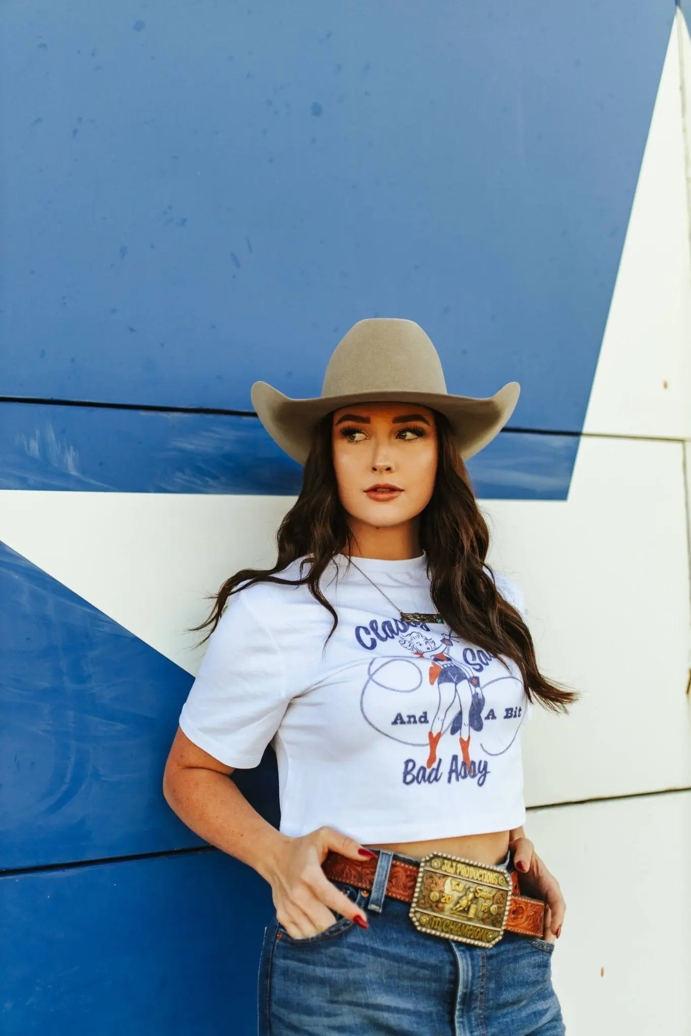 Classy Sassy Bad Assy Boxy Crop Graphic Tee Wild Junkie