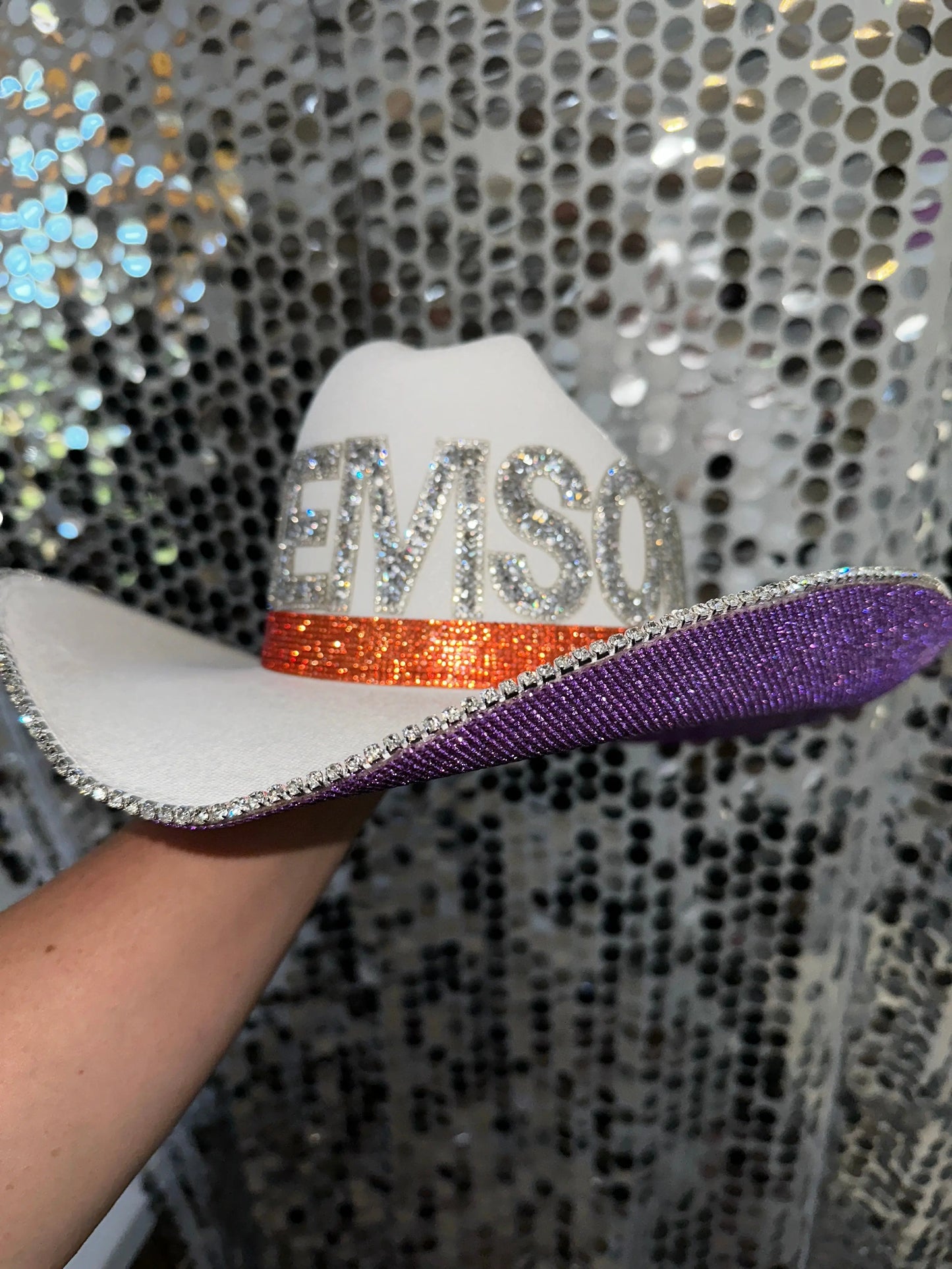 Clemson Hat Rhinestone Cowgirl