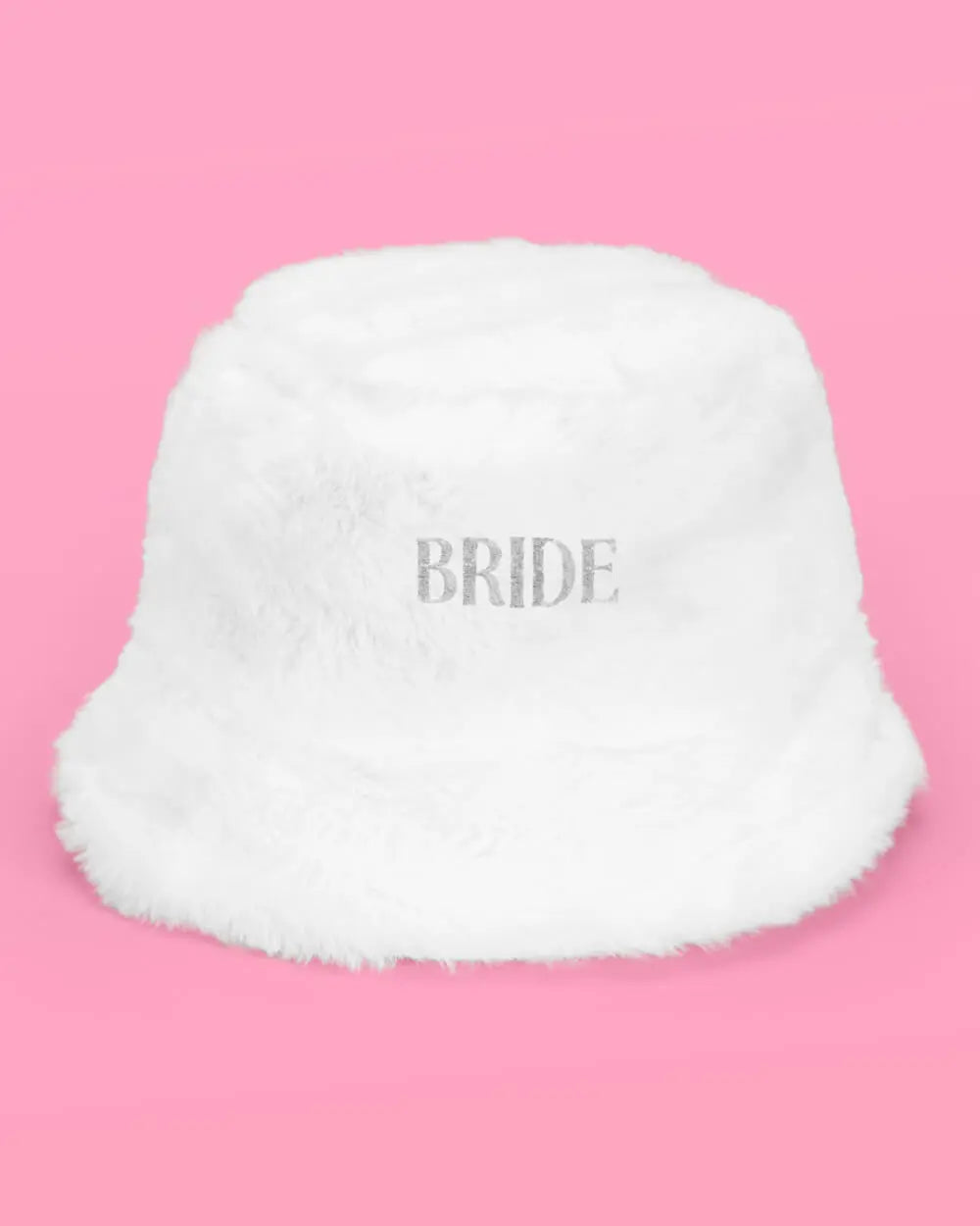 Cloud Nine Bucket Hat - embroidered fur hat xo, Fetti