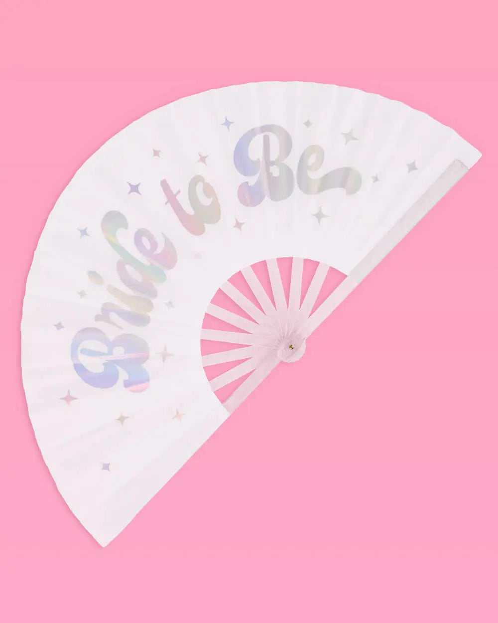 Cloud Nine Fan - iridescent folding fan xo, Fetti