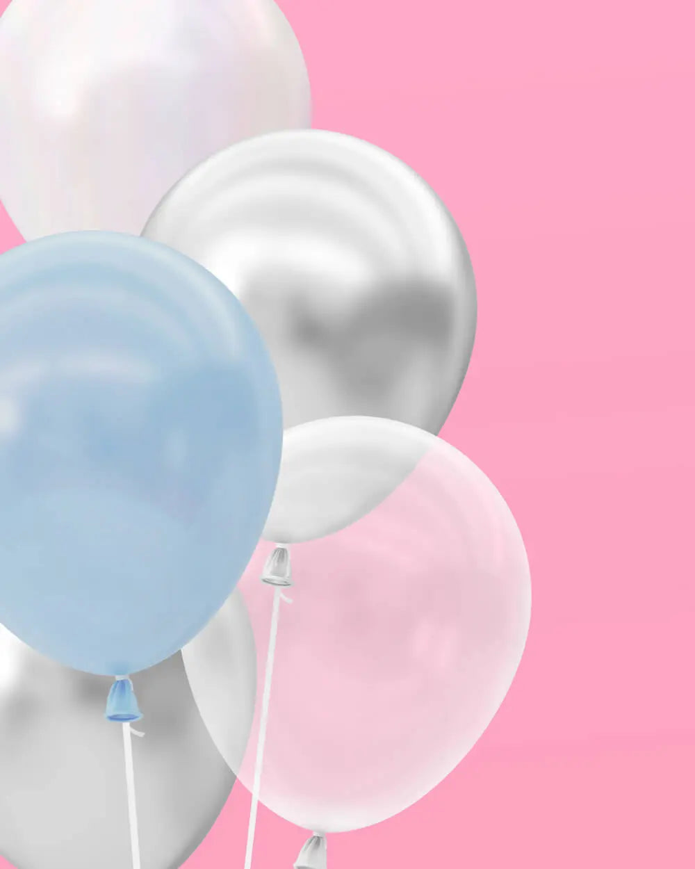 Cloud Nine Pack - 25 latex balloons xo, Fetti