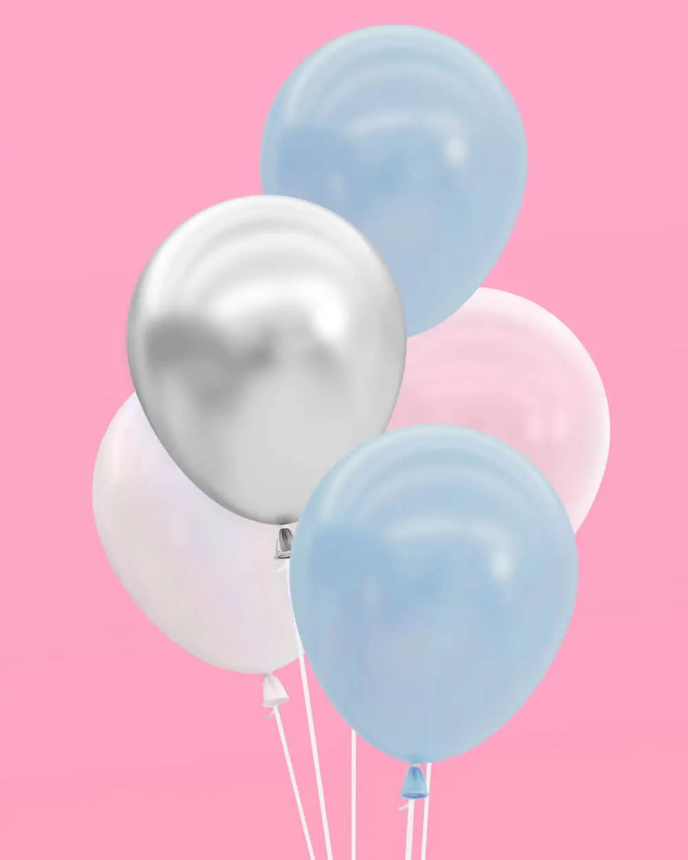 Cloud Nine Pack - 25 latex balloons xo, Fetti