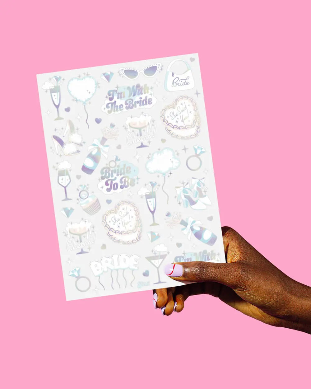 Cloud Nine Tats - 48 foil temporary tattoos xo, Fetti