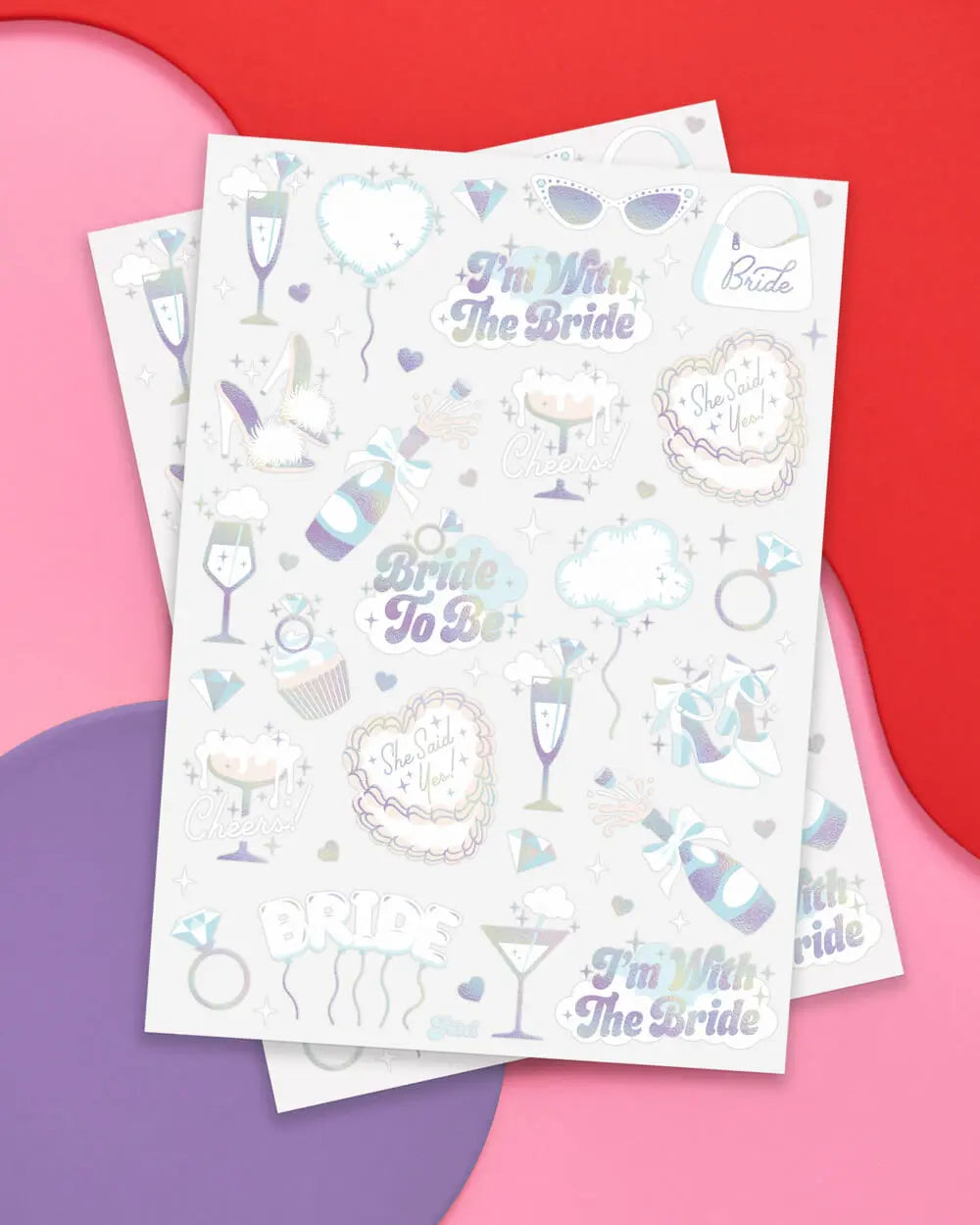 Cloud Nine Tats - 48 foil temporary tattoos xo, Fetti