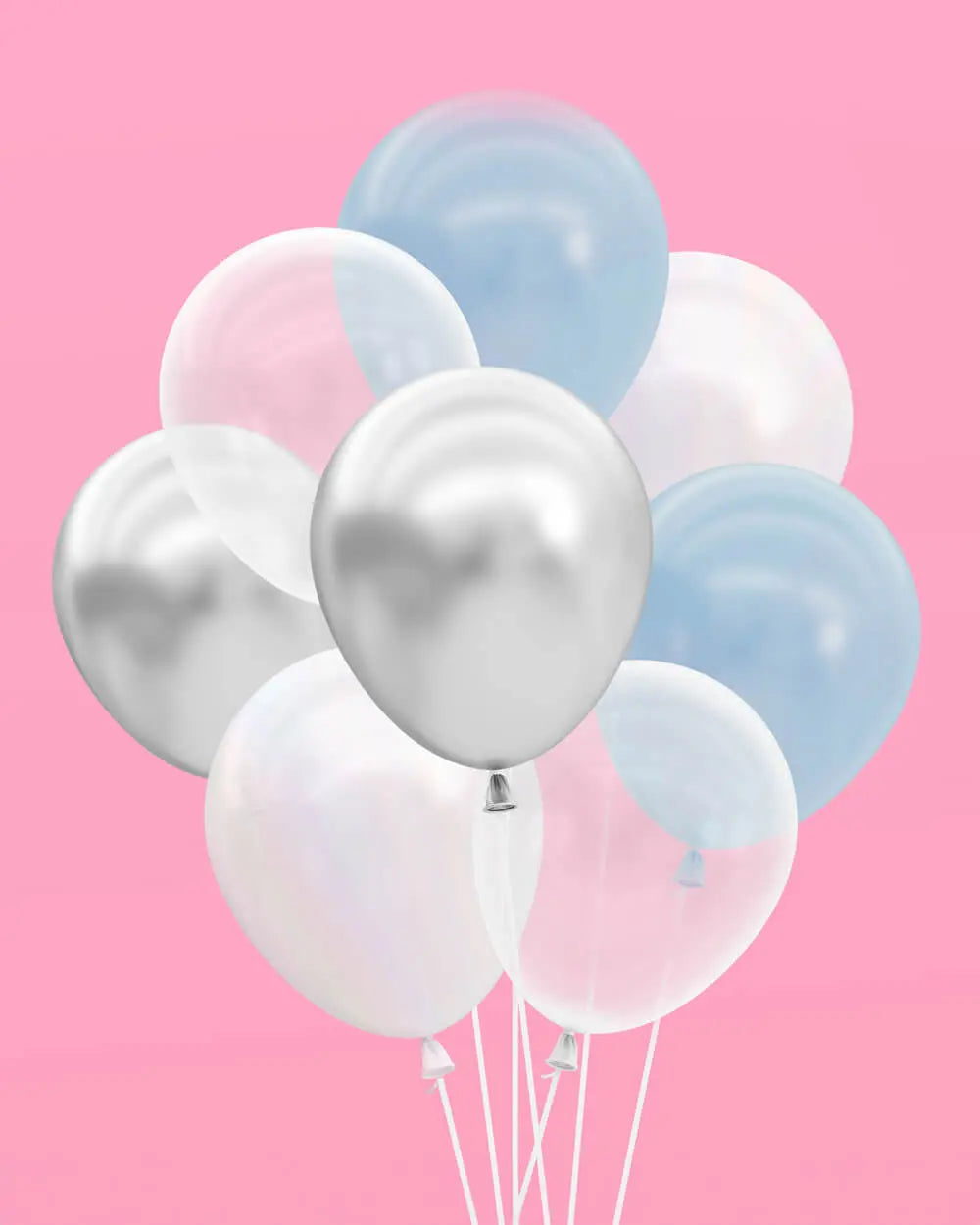 Cloud Nine Trio - tats, banner + balloons xo, Fetti