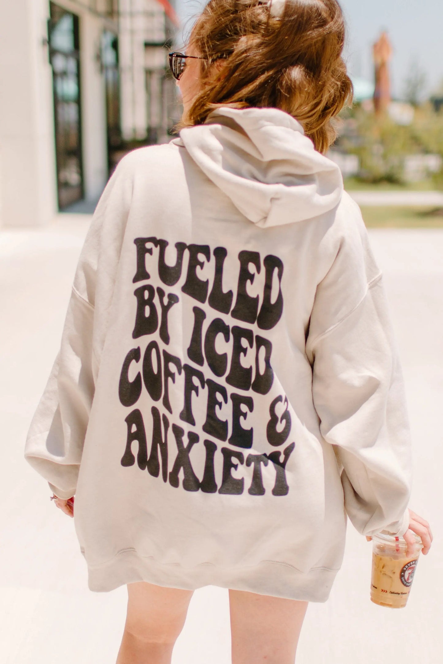 Coffee and Anxiety Graphic Sweatshirt Shop Karma Tees