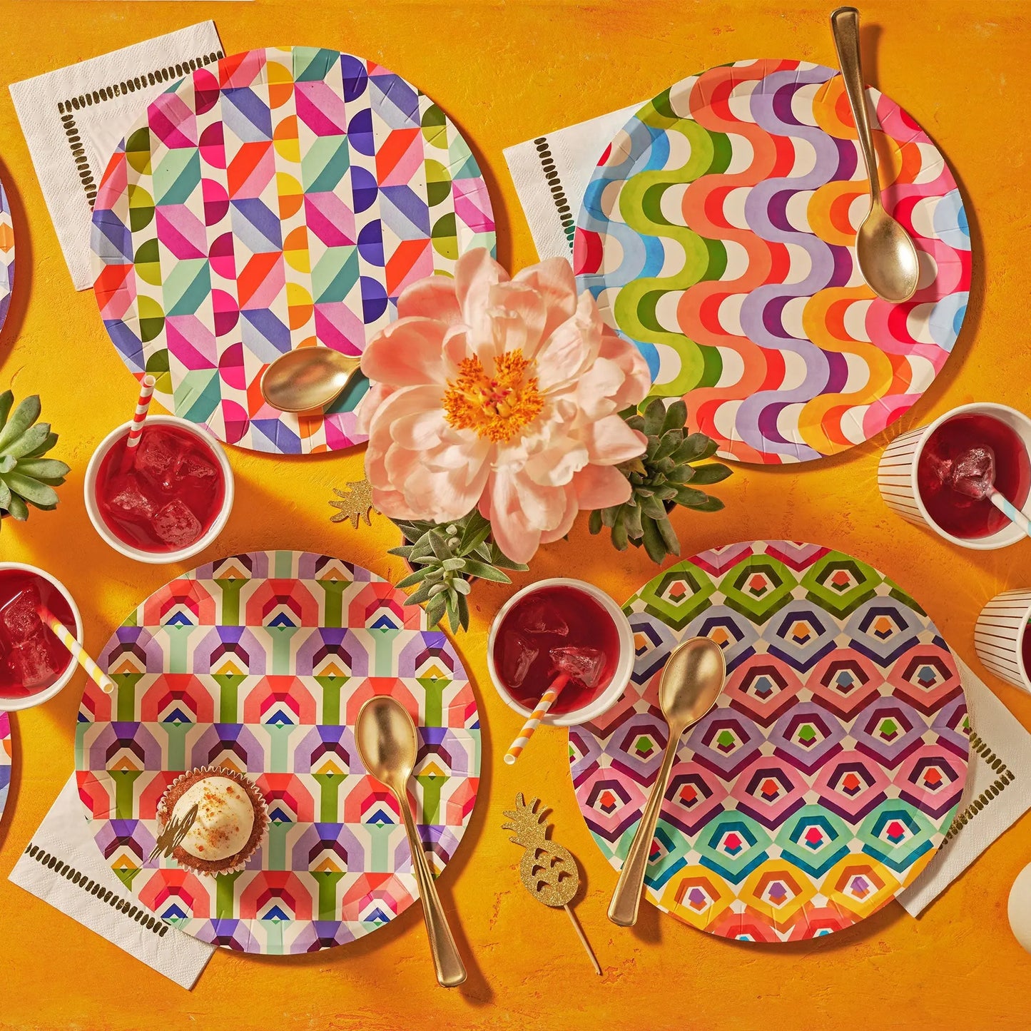 Color me Crazy Large Plates (10 per pack) Coterie