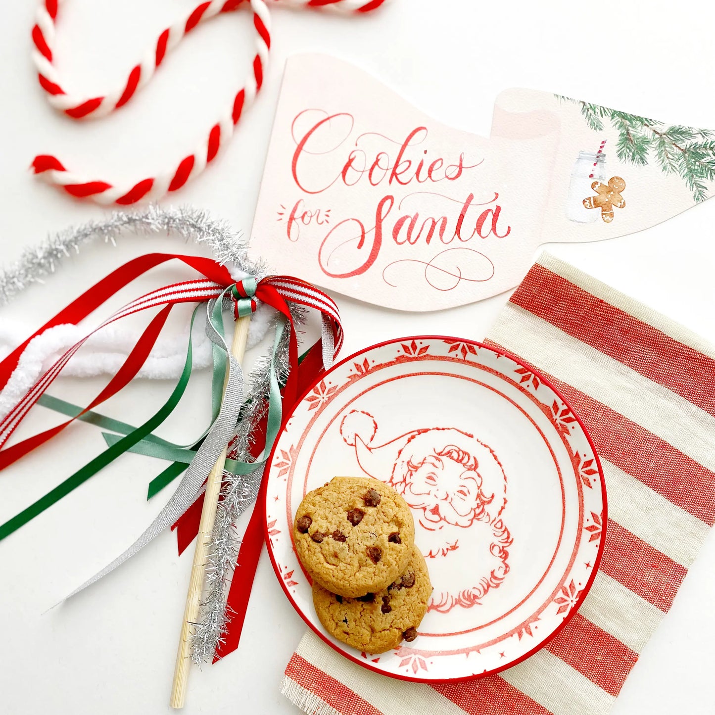 Cookies for Santa Party Pennant Cami Monet